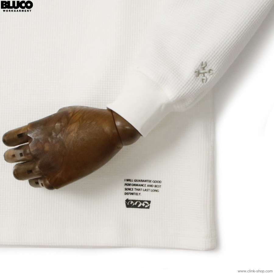 BLUCO HENRY NECK THERMAL SHIRT (WHITE) [155-12-020]
