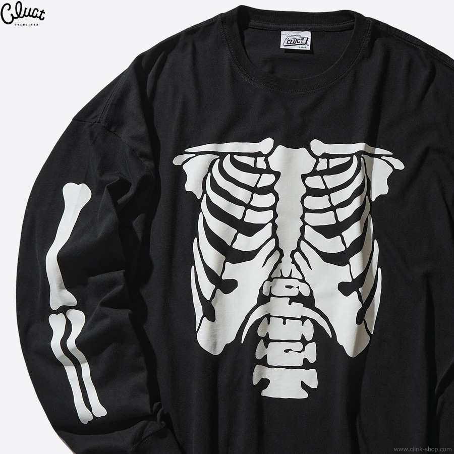 CLUCT BONE (BLACK) [L/S W TEE] 05195
