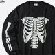 CLUCT BONE (BLACK) [L/S W TEE] 05195