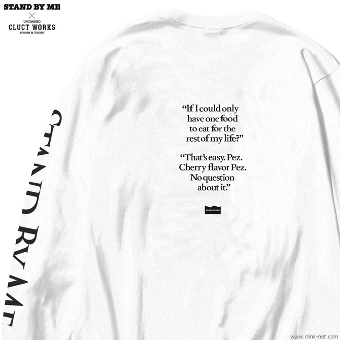 CLUCT DROP SHOULDER L/S (WHITE) [STAND BY ME��CLUCT] #04008