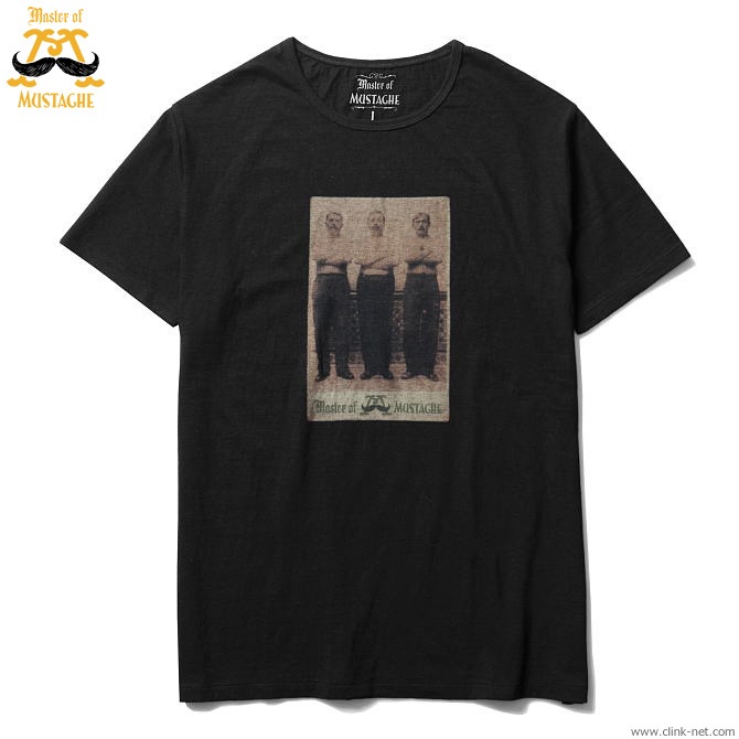 MASTER OF MUSTACHE MEN PHOTO-T (BLACK)