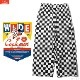 COOKMAN WIDE CHEF PANTS CHECKER BLACK