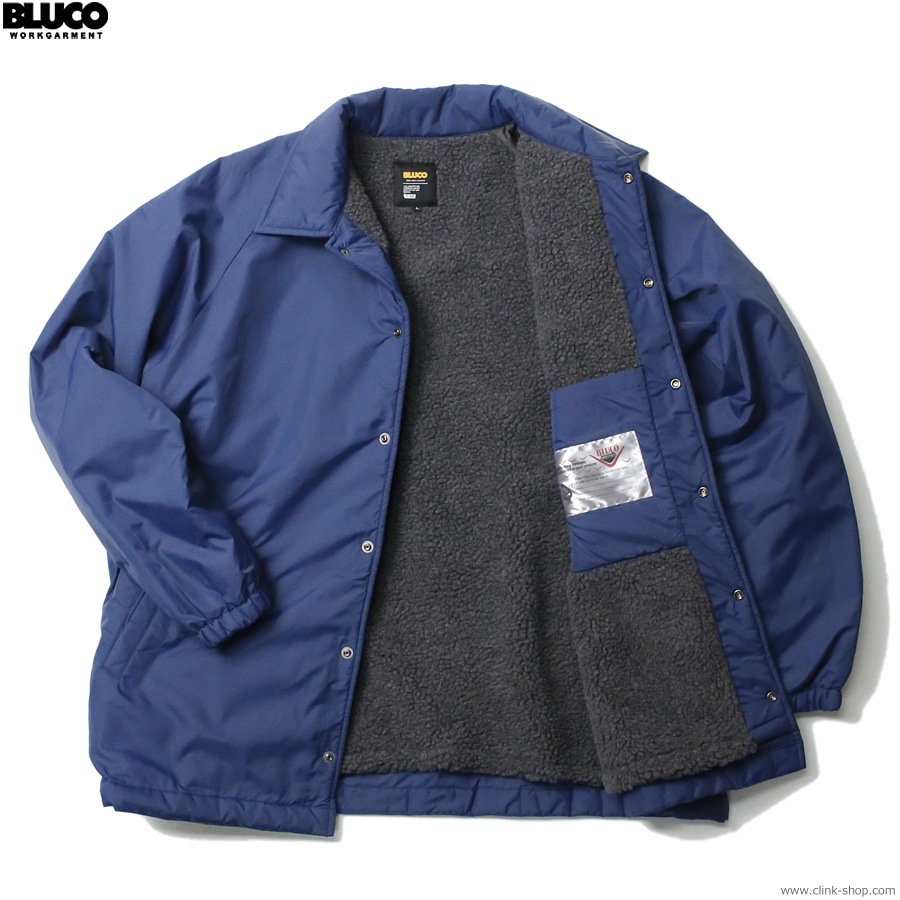 CLINK｜BLUCO NYLON COACH JACKET -BOA LINING- (NAVY) [147-31-020