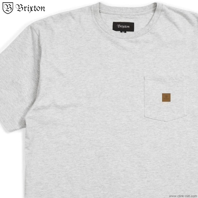 BRIXTON MAIN LABEL S/S POCKET KNIT (ASH)