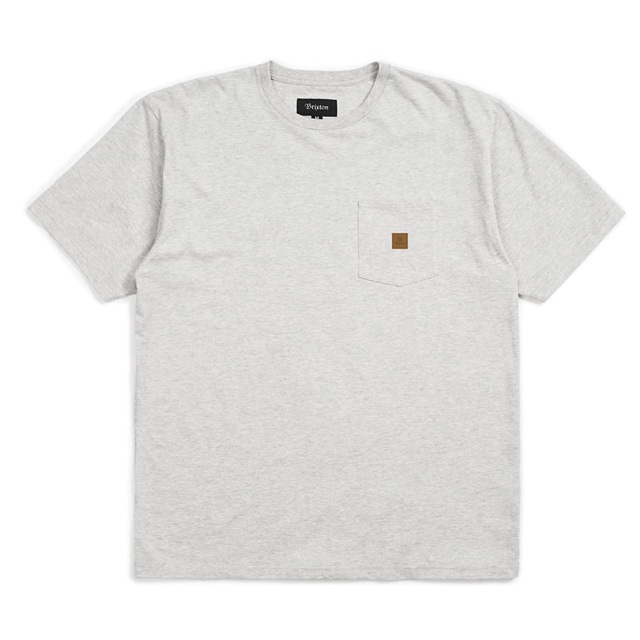 BRIXTON MAIN LABEL S/S POCKET KNIT (ASH)