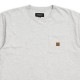 BRIXTON MAIN LABEL S/S POCKET KNIT (ASH)