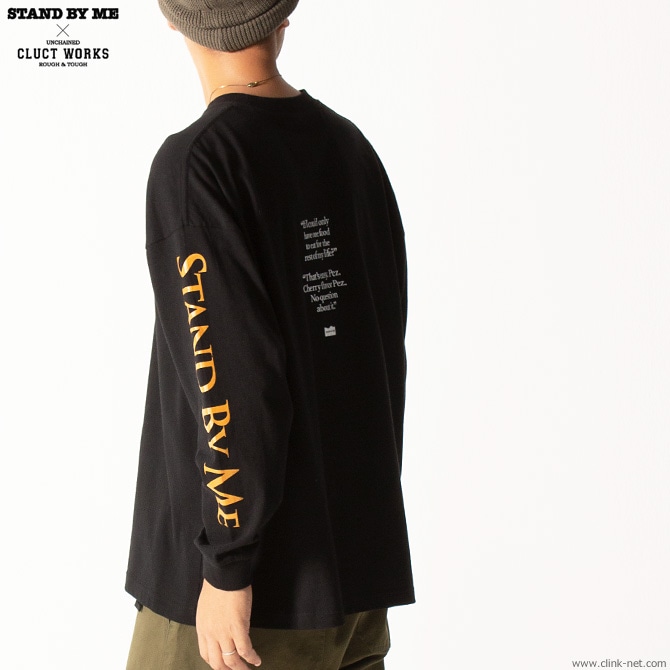 CLUCT DROP SHOULDER-02 L/S (BLACK) [STAND BY ME��CLUCT] #04009