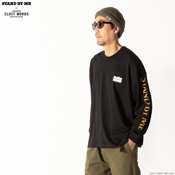 CLUCT DROP SHOULDER-02 L/S (BLACK) [STAND BY ME��CLUCT] #04009