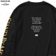 CLUCT DROP SHOULDER-02 L/S (BLACK) [STAND BY ME��CLUCT] #04009