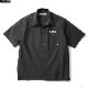 BLUCO STD WORK SHIRTS S/S -DOGTOWN- (BLACK) [OL-108DT-022]