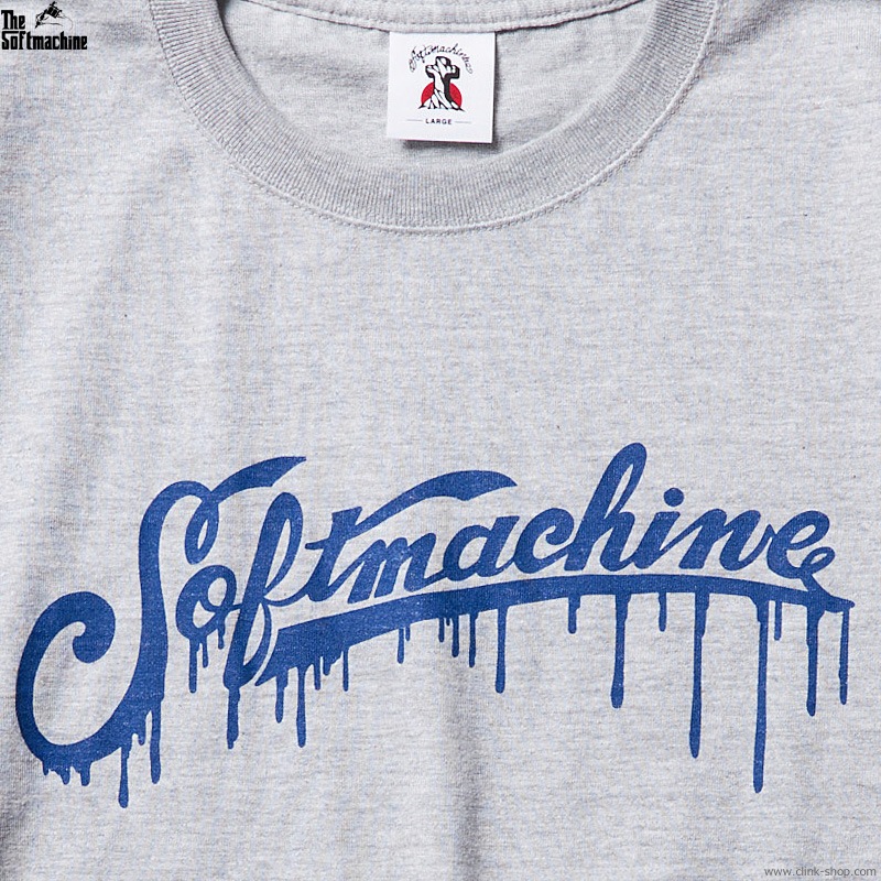 CLINK｜SOFTMACHINE DRIPPING LOGO-T (GRAY)｜東京・吉祥寺