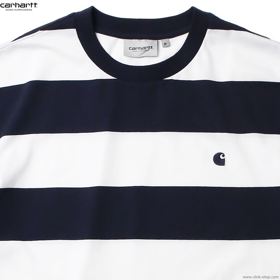 ★2023SS新作★CARHARTT★S/S DAMPIER T-SHIRT CLINK|CARHARTT WIP S/S DAMPIER T-SHIRT (DAMPIER STRIPE ATOM