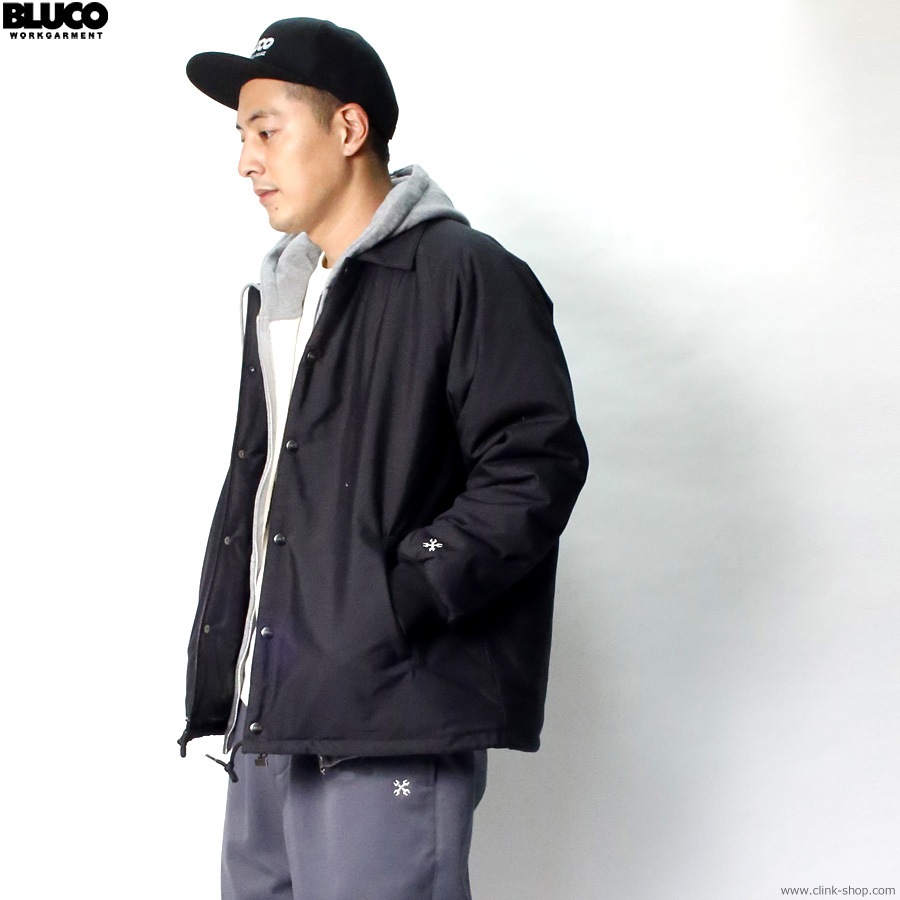 BLUCO T/C COACH JACKET -QUILTING LINING- (BLACK) [147-31-051]