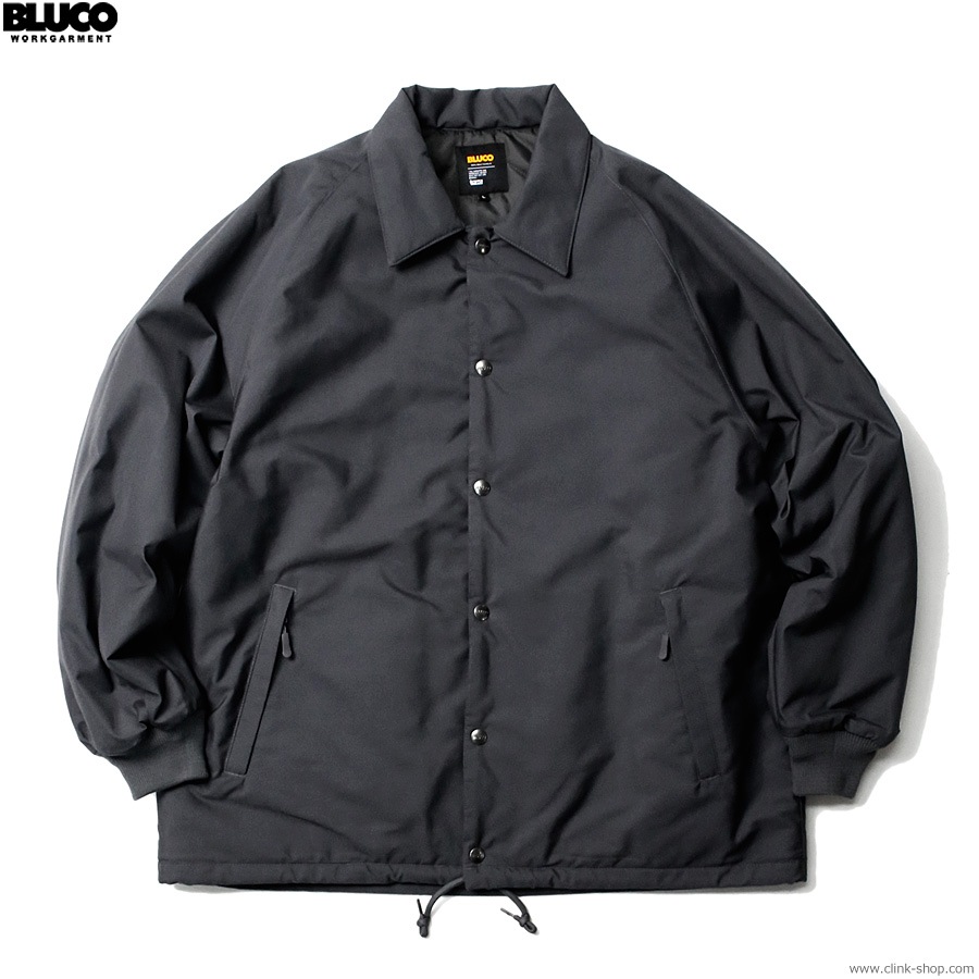 BLUCO T/C COACH JACKET -QUILTING LINING- (BLACK) [147-31-051]