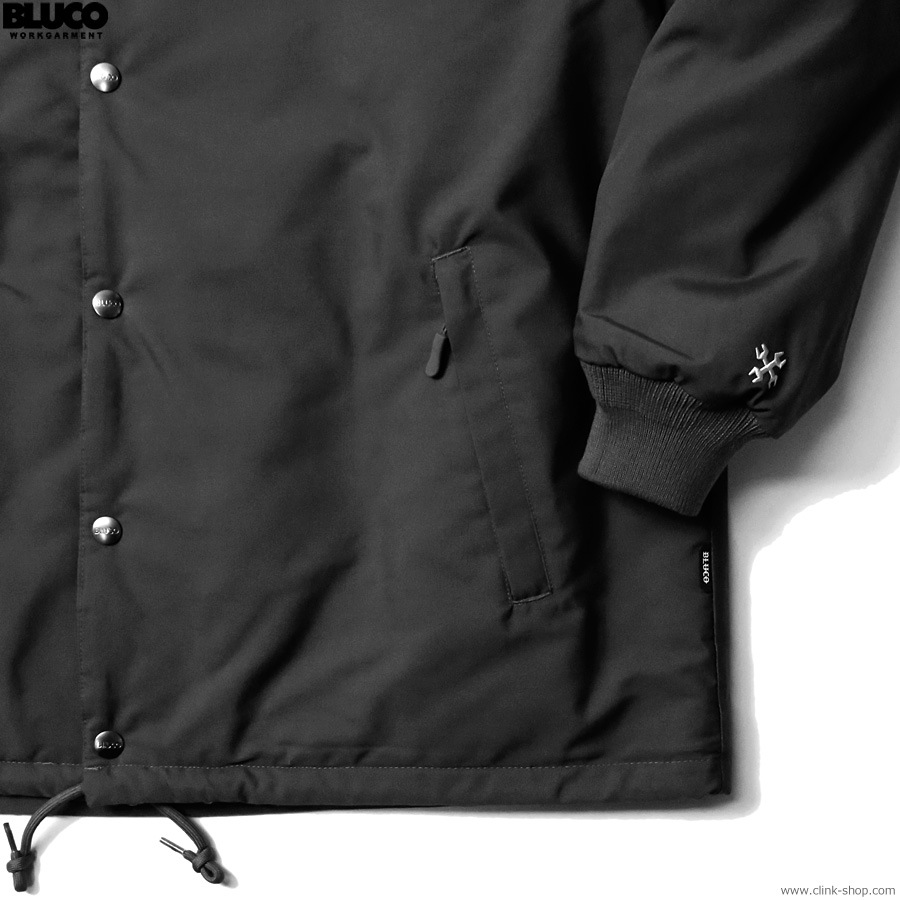 BLUCO T/C COACH JACKET -QUILTING LINING- (BLACK) [147-31-051]