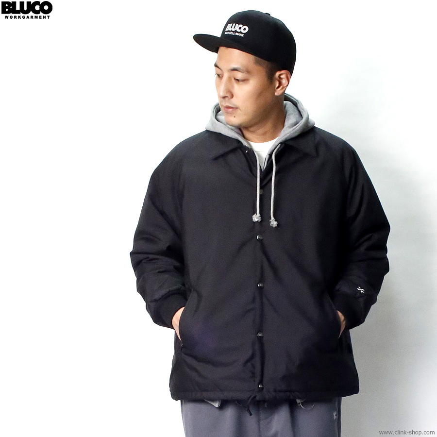 BLUCO T/C COACH JACKET -QUILTING LINING- (BLACK) [147-31-051]
