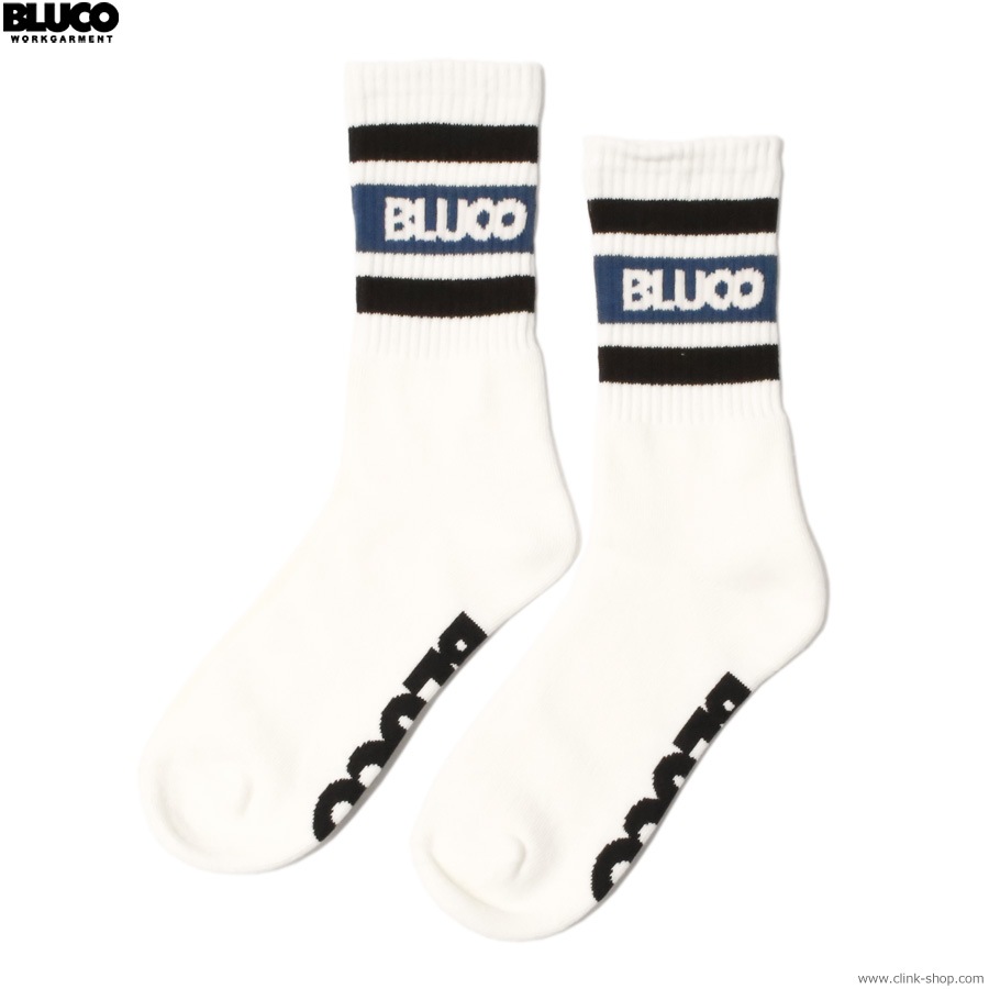 BLUCO 2-PACK SOX -Line- (WHITE/NAVY&WHITE/BURGUNDY) [153-55-003]