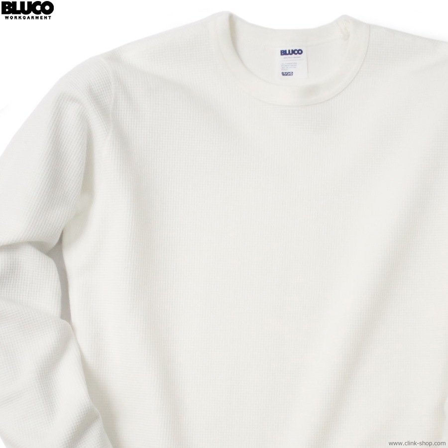 BLUCO CREW NECK THERMAL SHIRT (WHITE) [155-12-018]