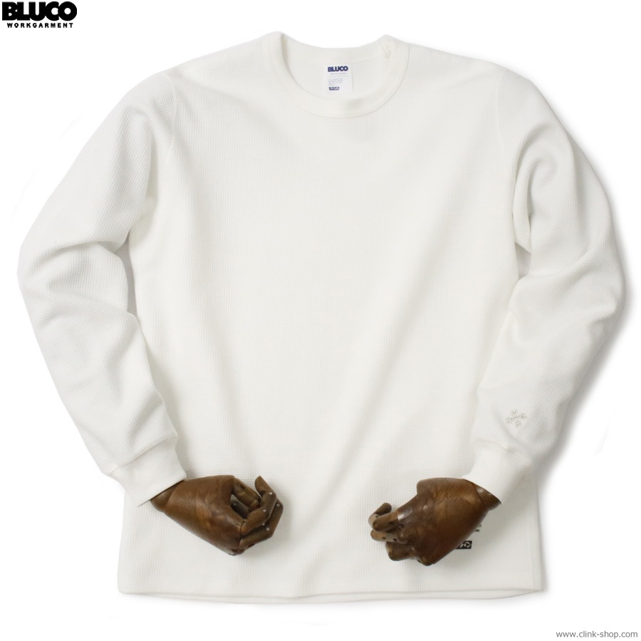 BLUCO CREW NECK THERMAL SHIRT (WHITE) [155-12-018]