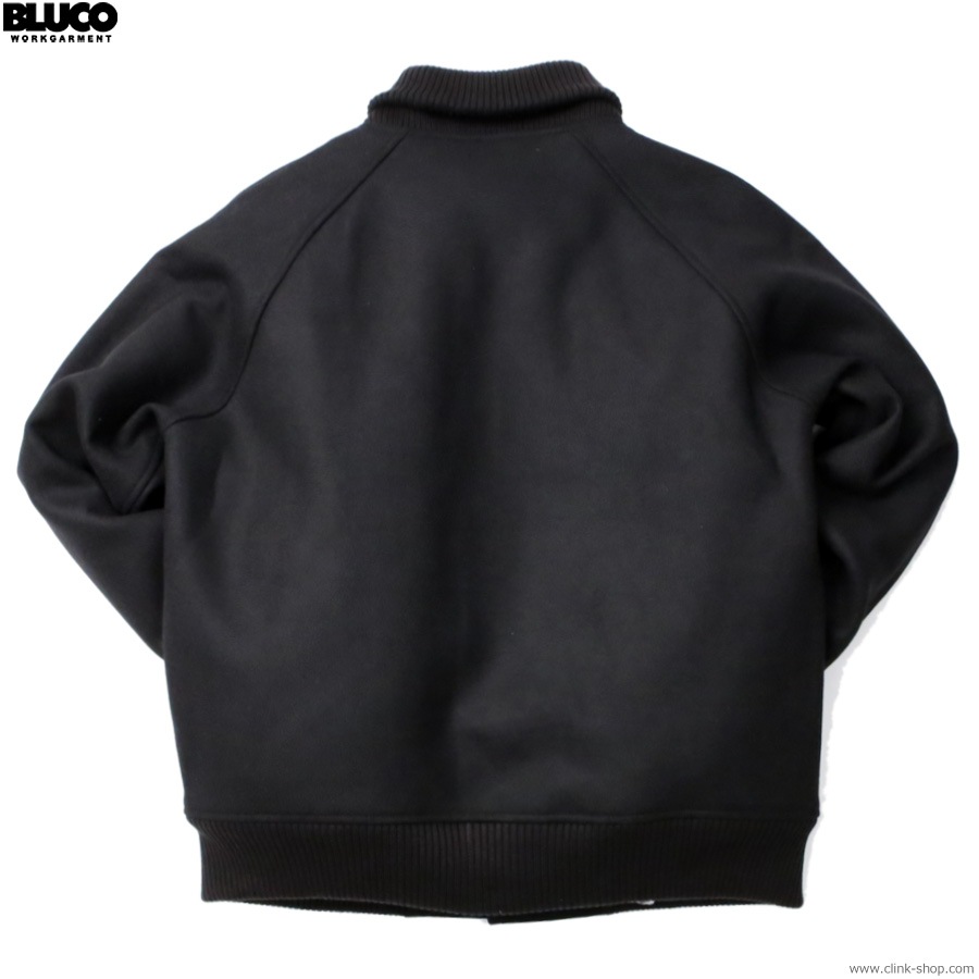 BLUCO HEAVY MELTON PHARAOH COAT (BLACK) [157-34-009]