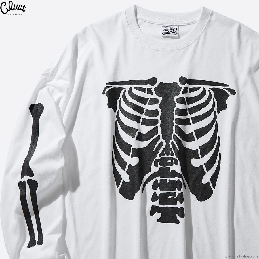 CLUCT BONE (WHITE) [L/S W TEE] 05195