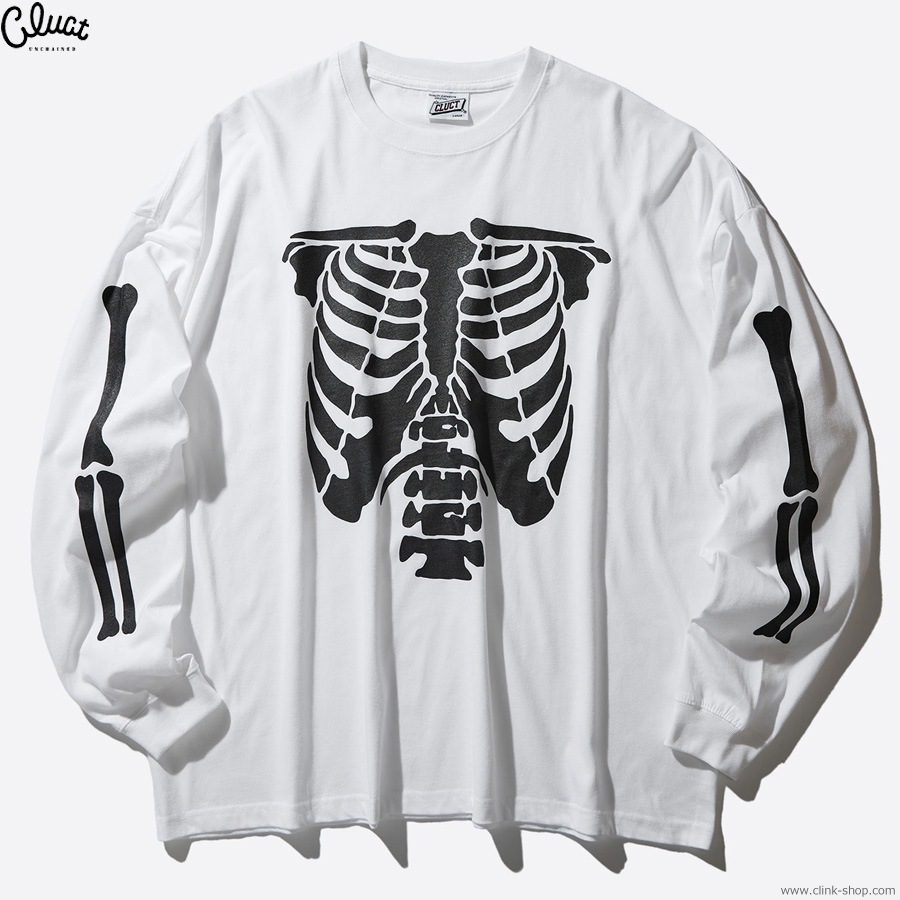 CLUCT BONE (WHITE) [L/S W TEE] 05195