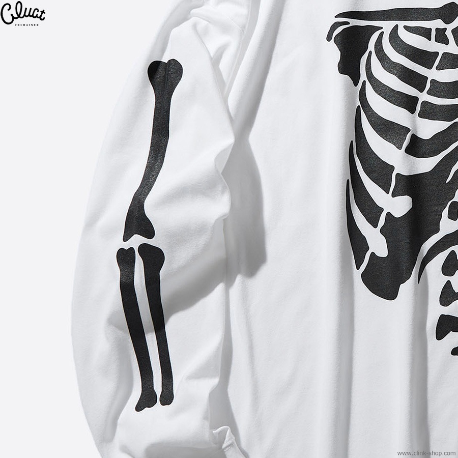 CLUCT BONE (WHITE) [L/S W TEE] 05195