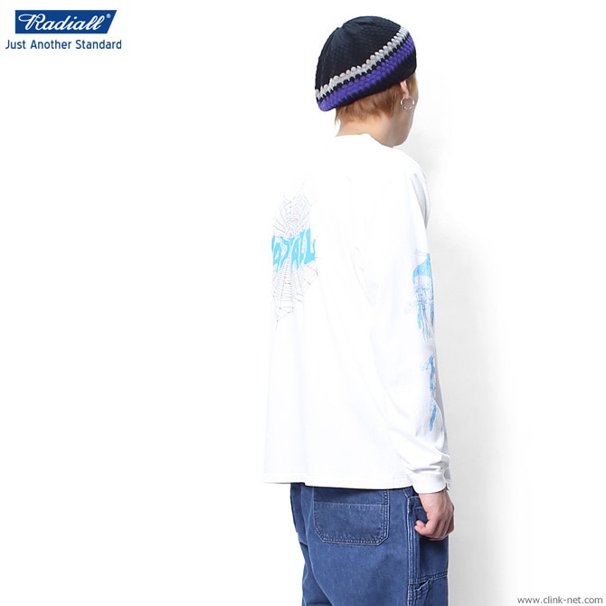 RADIALL BILLYS HOLIDAY - CREW NECK T-SHIRT L/S (WHITE)