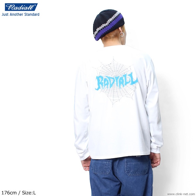 RADIALL BILLYS HOLIDAY - CREW NECK T-SHIRT L/S (WHITE)