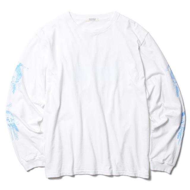 RADIALL BILLYS HOLIDAY - CREW NECK T-SHIRT L/S (WHITE)