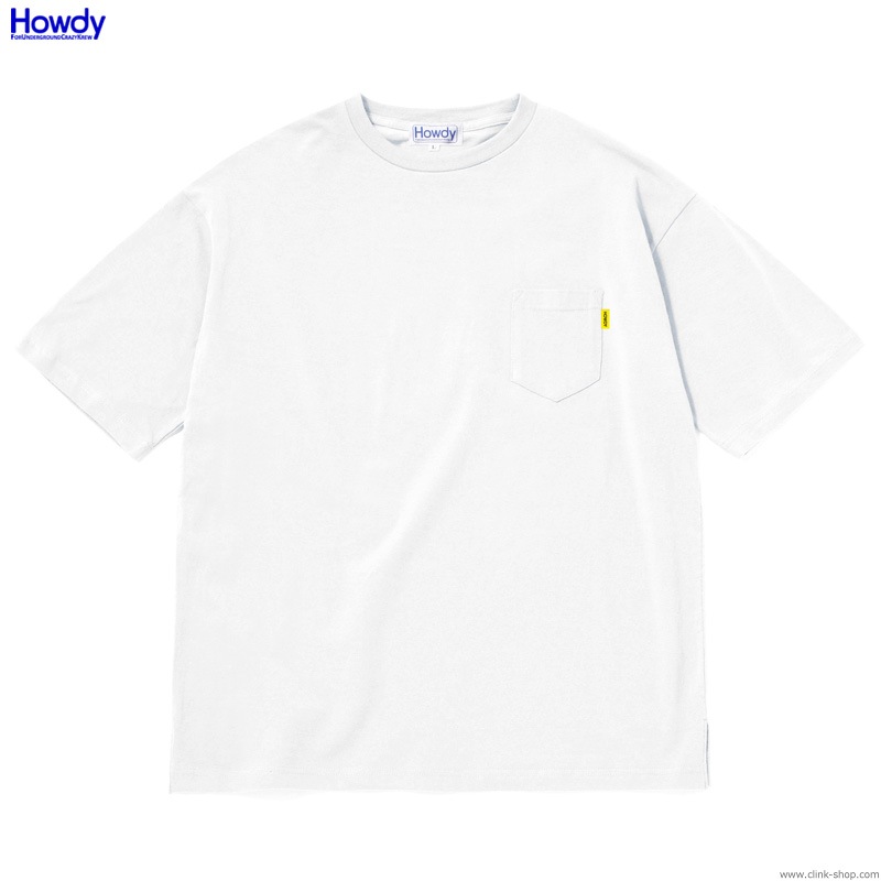 Howdy F.U.C.K. Pocket Big T (WHITE) [HWD2001-TE02]