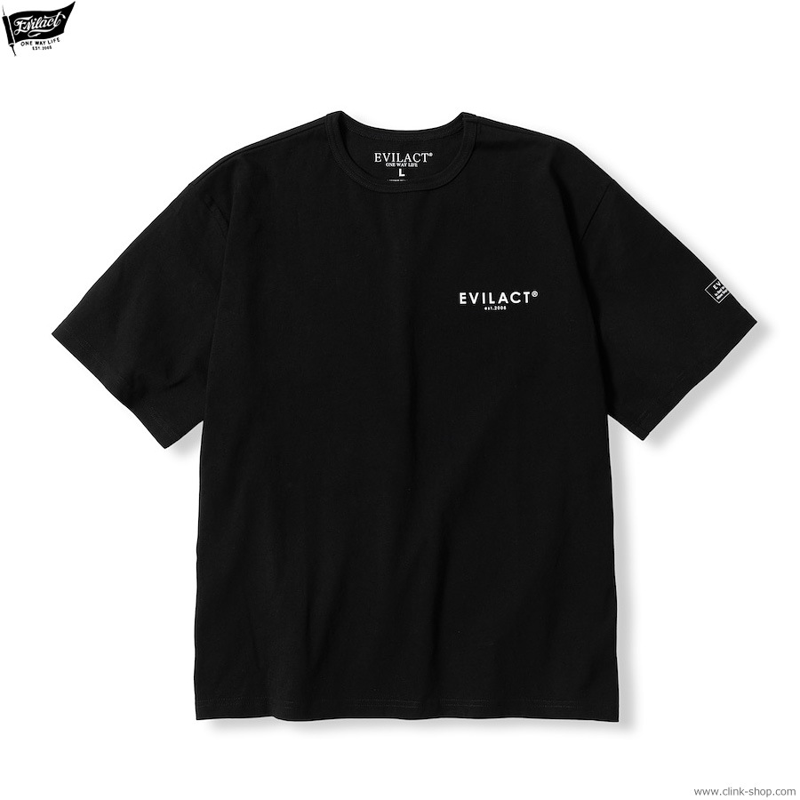 EVILACT FLAG SS (BLACK) [EA-WFRSS-T08]