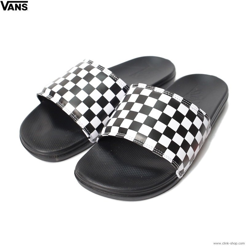 VANS LACOSTA SLIDE ON TRUEWHITE/BLACK (CHECKER BOARD)