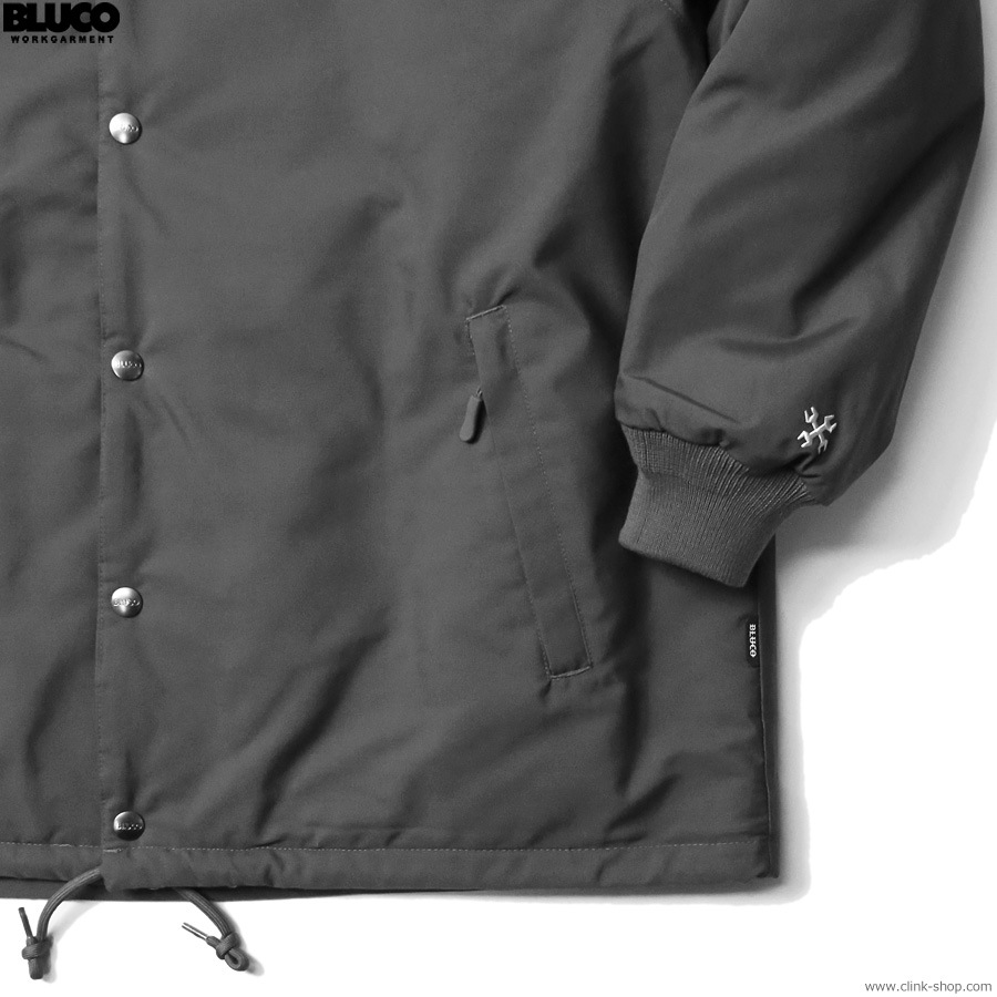 CLINK｜BLUCO T/C COACH JACKET -QUILTING LINING- (CHARCOAL) [147-31 