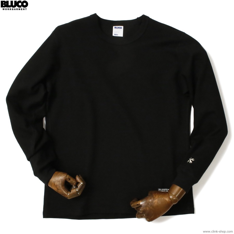 BLUCO CREW NECK THERMAL SHIRT (BLACK) [155-12-018]