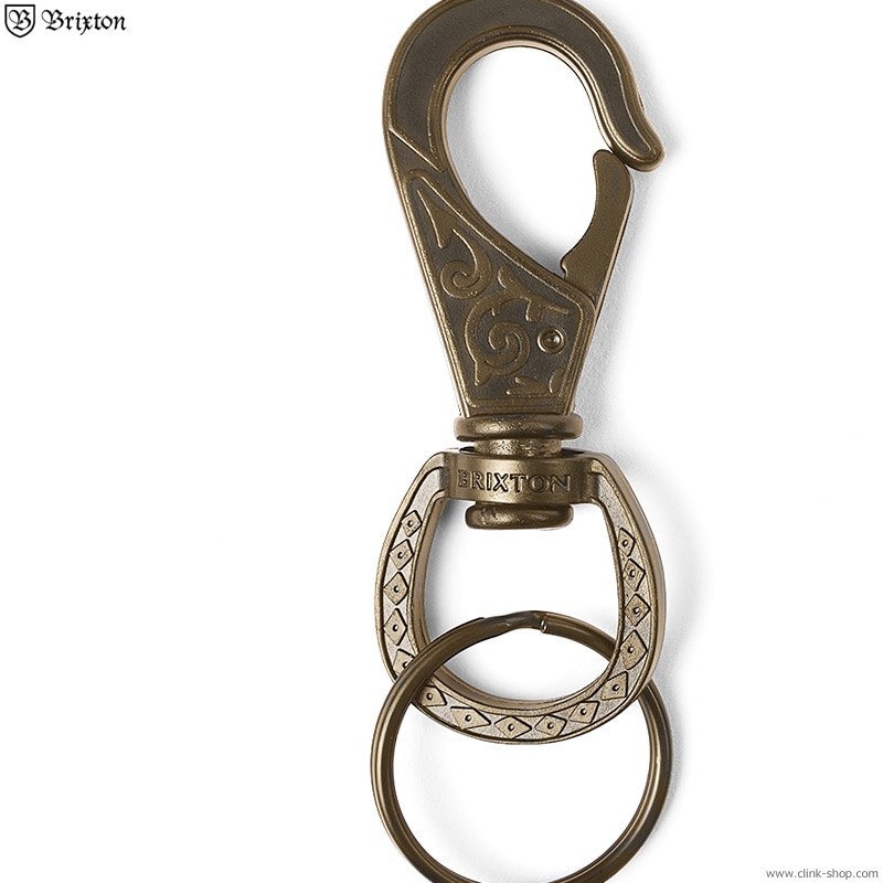 BRIXTON SCROLL KEY CLIP (ANTIQUE BRONZE)