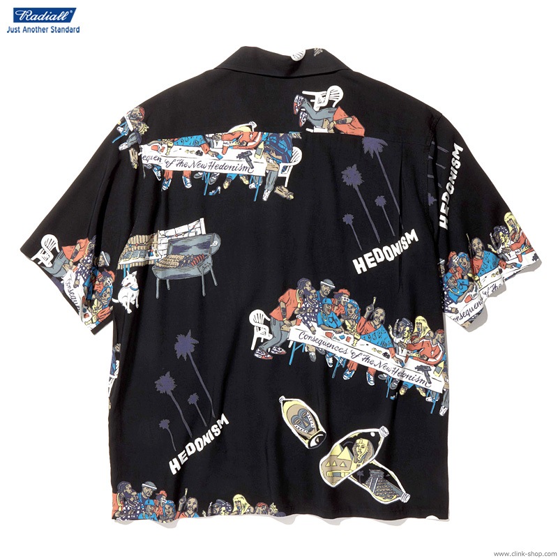 ラディアル バイブル BIBLE OPEN COLLARED 長袖シャツ M RADIALL ラディアル 2020SS BIBLE -OPEN COLLARED SHIRT S/S