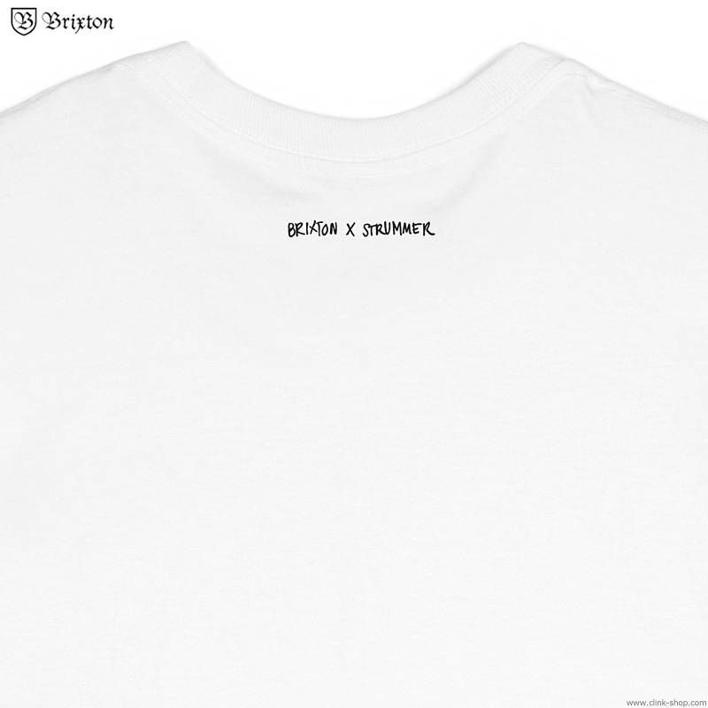 BRIXTON OUT OF CONTROL S/S TEE (WHITE) [BRIXTON��STRUMMER]