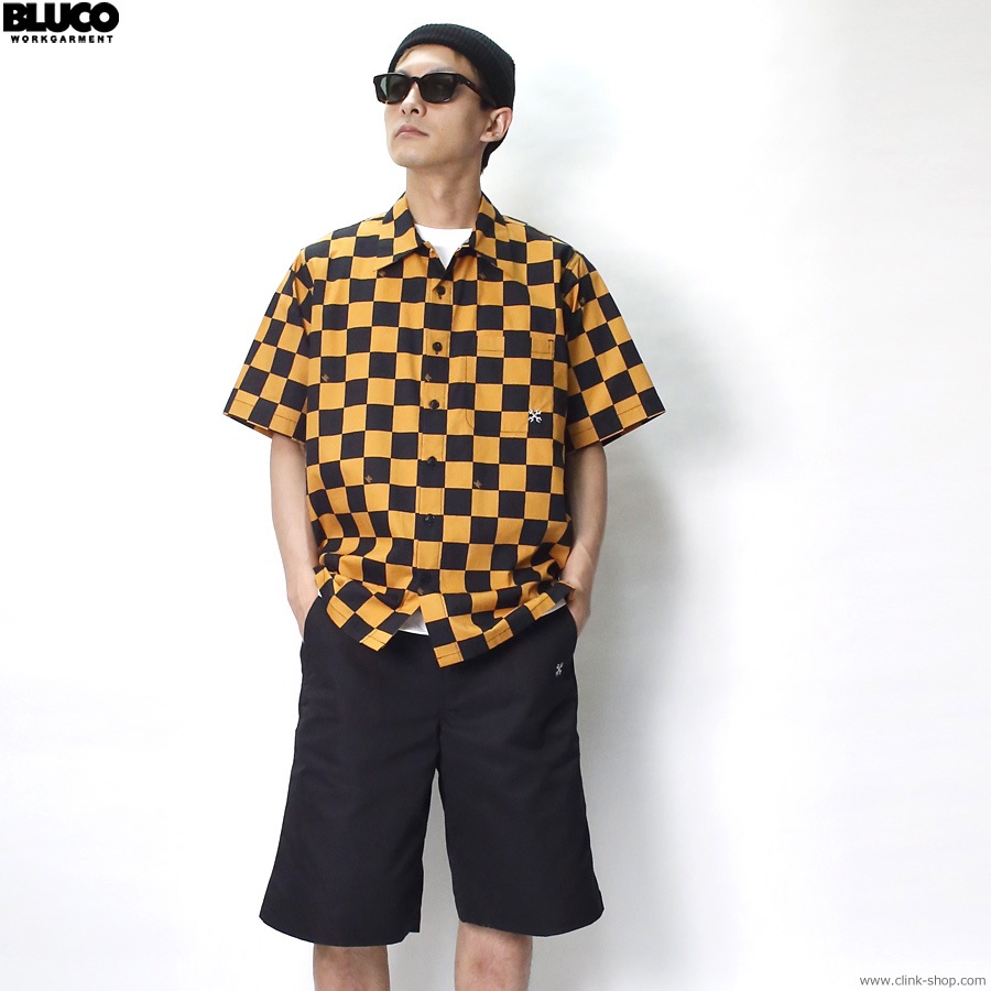 BLUCO CHECKER FLAG SHIRT S/S (MASTERD) [1107-3A01]