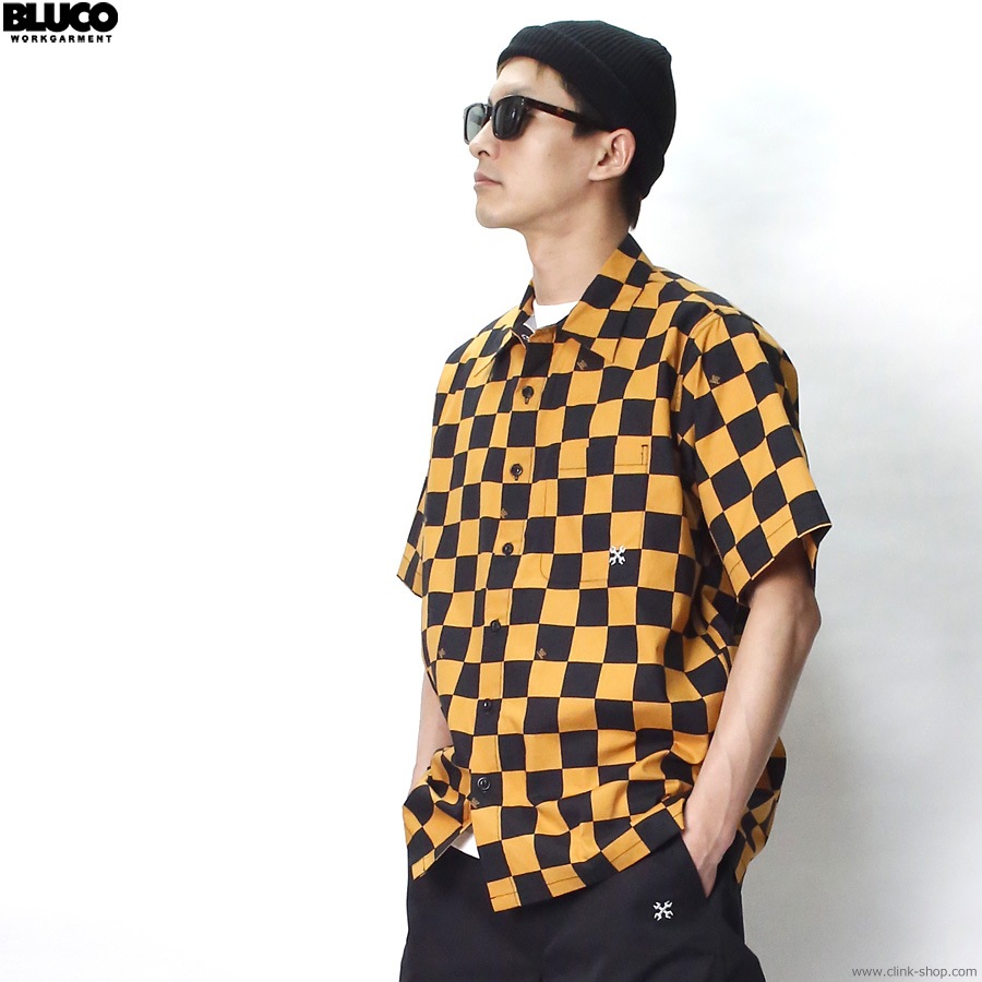 BLUCO CHECKER FLAG SHIRT S/S (MASTERD) [1107-3A01]