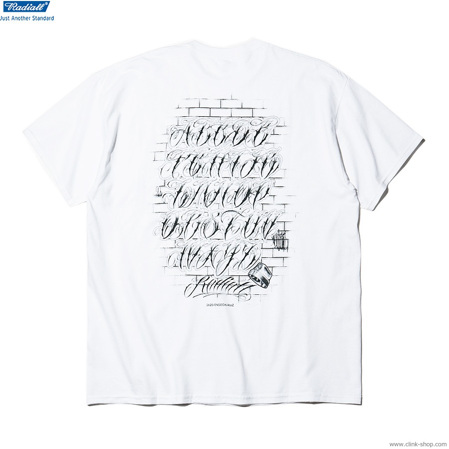 RADIALL WALL - CREW NECK T-SHIRT S/S (WHITE) [RAD-23SS-TEE014]