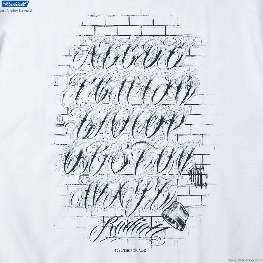 RADIALL WALL - CREW NECK T-SHIRT S/S (WHITE) [RAD-23SS-TEE014]