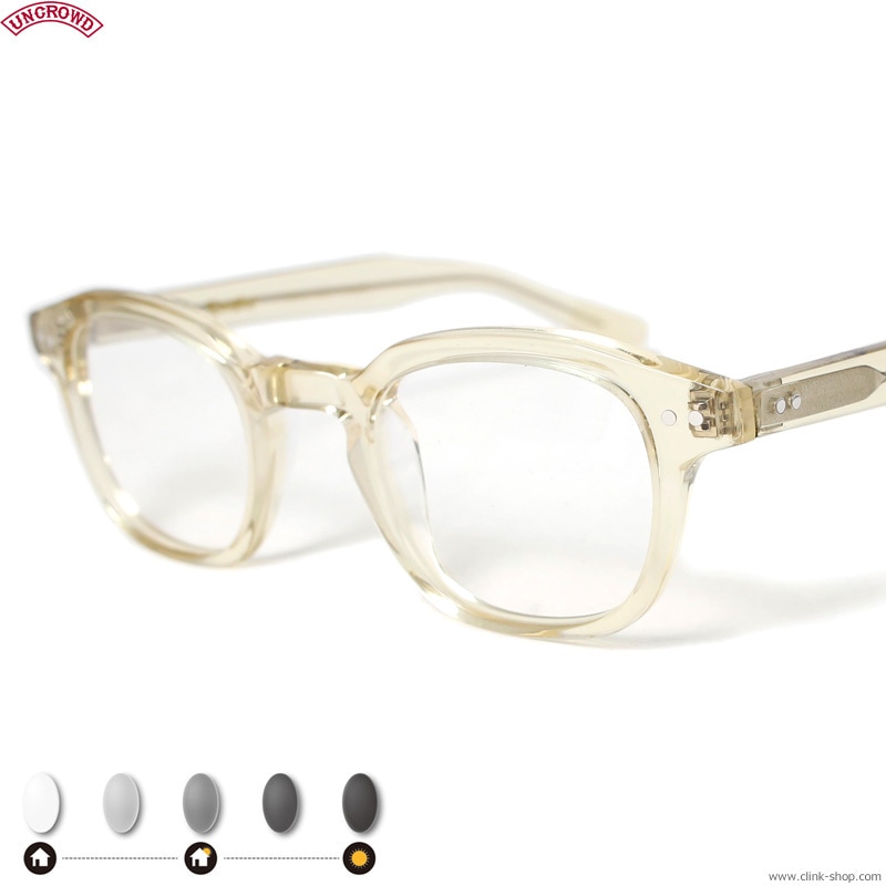Uncrowd LANGLEY 調光レンズ CLINK｜UNCROWD LANGLEY -PHOTOCHROMIC SERIES- (ANTIQUE CLEAR×GRAY調