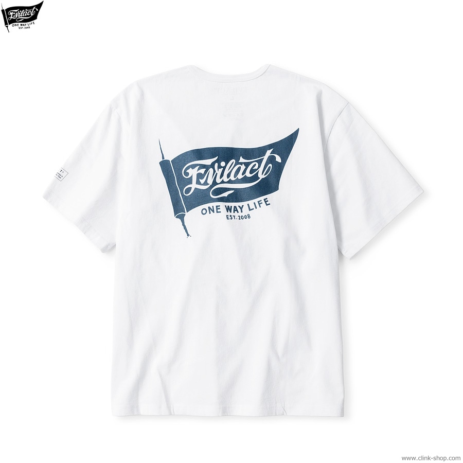 EVILACT FLAG SS (WHITE) [EA-WFRSS-T08]