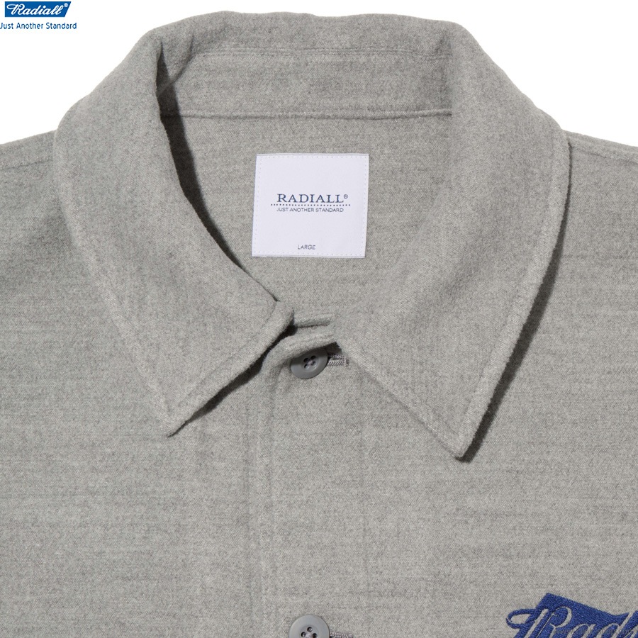 SALE 30��OFF RADIALL Bowtie - CPO SHIRT L/S (GRAY) [RAD-25AW-SH004]