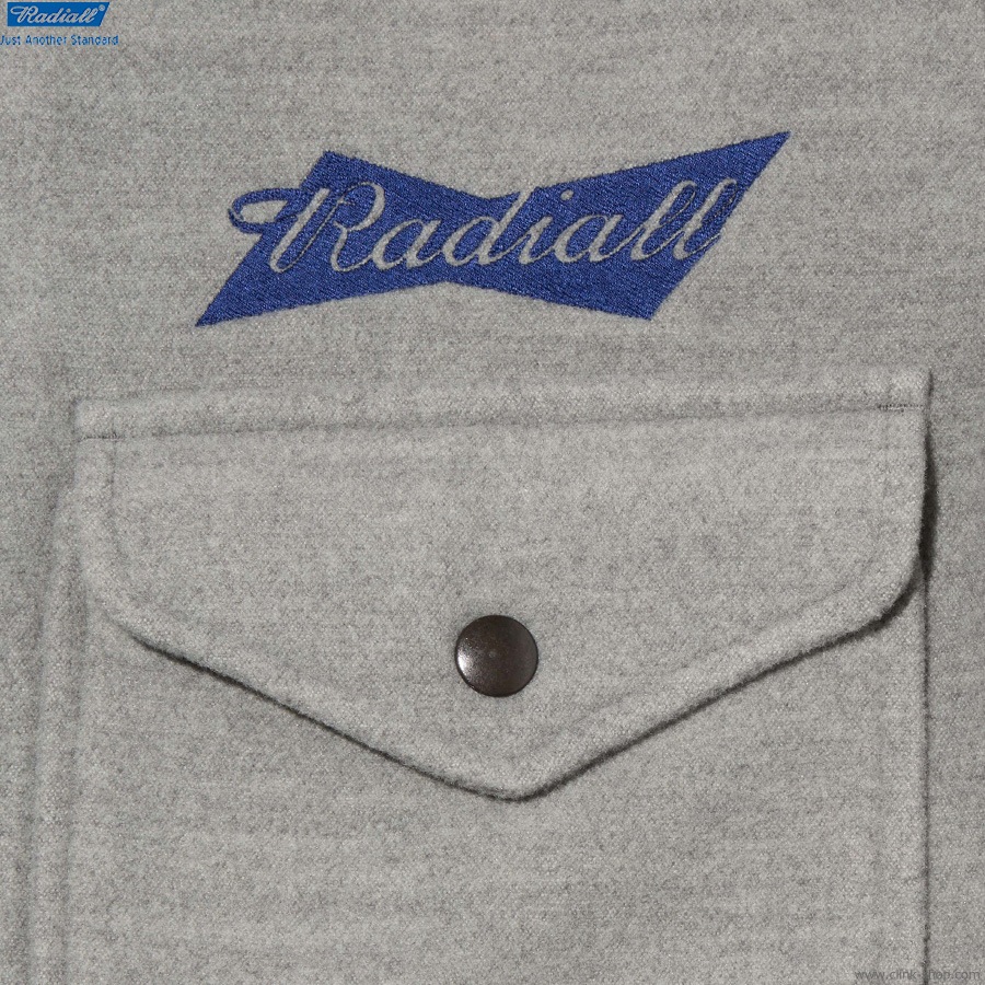 SALE 30��OFF RADIALL Bowtie - CPO SHIRT L/S (GRAY) [RAD-25AW-SH004]