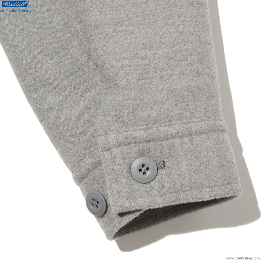 SALE 30��OFF RADIALL Bowtie - CPO SHIRT L/S (GRAY) [RAD-25AW-SH004]