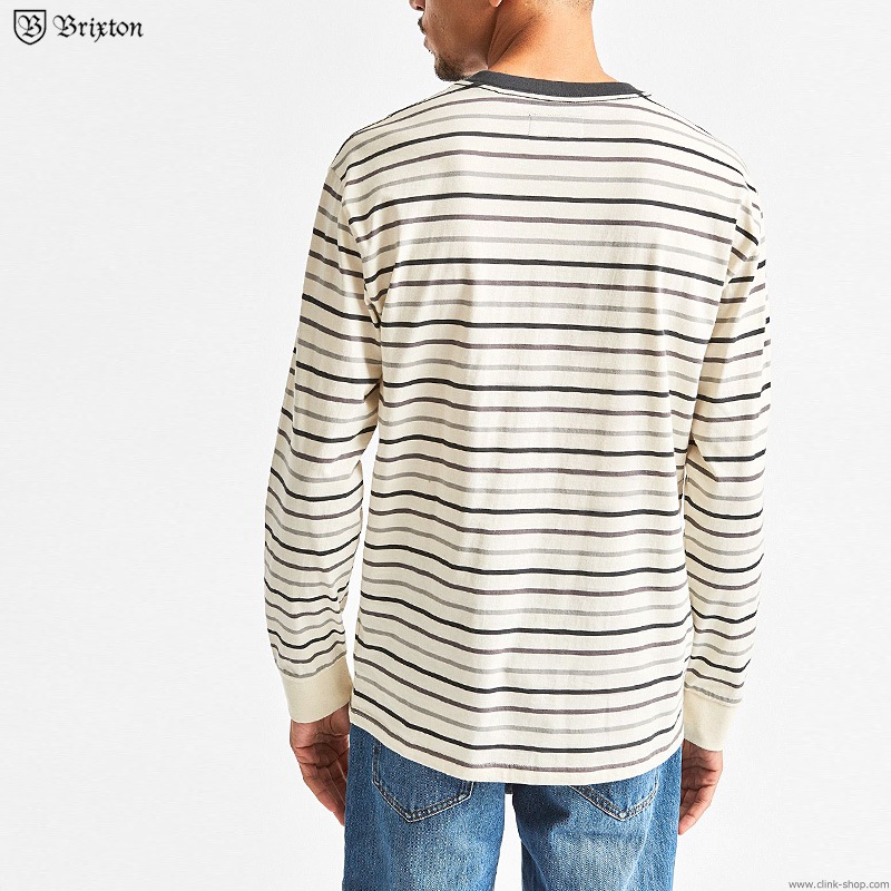 BRIXTON HILT L/S POCKET KNIT (DOVE)