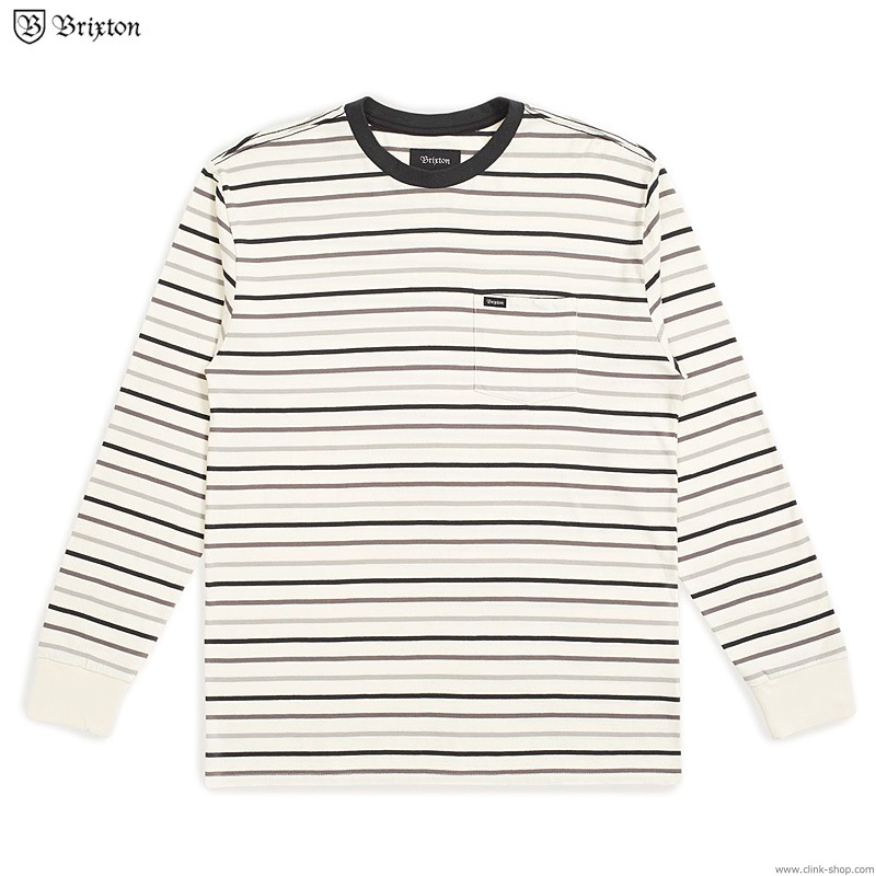 BRIXTON HILT L/S POCKET KNIT (DOVE)