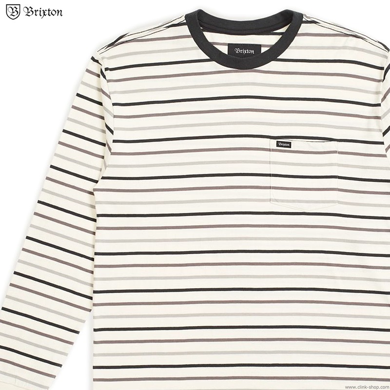 BRIXTON HILT L/S POCKET KNIT (DOVE)